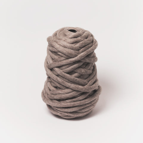 Plump & Co's giant yarn in grey 1 ply. Use our plumptious XXL New Zealand merino wool with our giant knitting needles or crochet hooks to make your own chunky knit blanket or throw. Individual bumps and extreme knitting kits available. Worldwide shipping, free shipping to New Zealand and Australia!