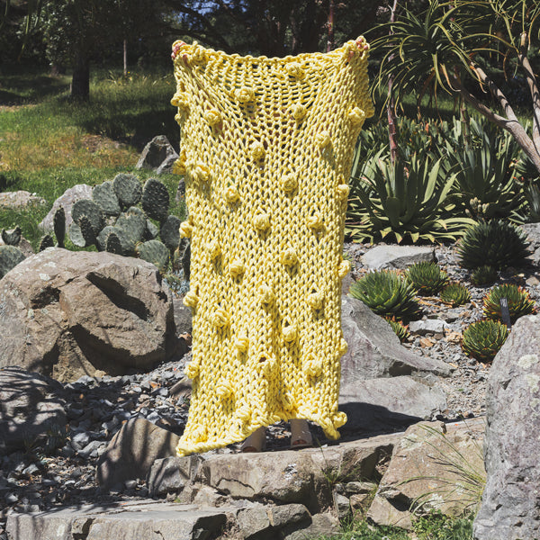 Ready-made | 1.05 Buttered Popcorn Blanket | 2 ply  | 160cm x 130cm