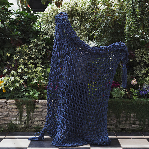 Ready-made | 1.05 Big Blue Blanket | 2ply | 160cm x 190cm