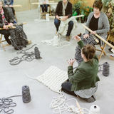 Learn to knit using giant yarn and XXL knitting needles at Plump & Co giant knitting workshops. Plump & Co workshops available nationwide in New Zealand, Australia, USA and more.