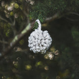 Create this chunky arm knitted DIY Christmas pompom using chunky wool mini 2ply cheese merino yarn of Plump & Co 2 ply white pink grey and mustard yarn, from Plump & Co. in New Zealand and Australia. With chunky wool merino knits and layers of textures for your home inspiration.