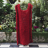 Plump & Co chunky knit blanket in red giant yarn 1 ply made of felted New Zealand merino bulky wool using extreme knitting needles, XXL knitting and giant crochet hooks, Individual bumps, ottomans, giant weaving, cushions, wall hangings, key rings, and extreme knitting kits available. Worldwide shipping to USA, Canada, UK, Australia, Texas, New Zealand, Japan, Korea 