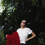 Plump & Co chunky knit blanket in red giant yarn 1 ply made of felted New Zealand merino bulky wool using extreme knitting needles, XXL knitting and giant crochet hooks, Individual bumps, ottomans, giant weaving, cushions, wall hangings, key rings, and extreme knitting kits available. Worldwide shipping to USA, Canada, UK, Australia, Texas, New Zealand, Japan, Korea 