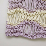 Create this chunky large seafoam wall hanging using our chunky wool merino bumps of Plump & Co 1 ply yarn, with Giant crochet hook from Plump & Co. In New Zealand and Australia. With chunky wool merino knits and layers of textures for your home inspi