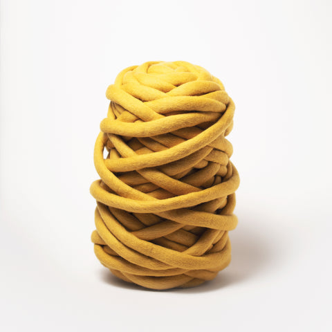Chunky Merino Yarn | Mustard Yellow | 1 ply | LIMITED EDITION