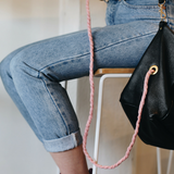 Plump & Co X Kate of Arcadia deer leather handbag made in new zealand with brass fittings in black or custom colours.