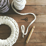 Auckland Art Gallery X Plump & Co Extreme crochet workshop Auckland, come along and learn how to extreme crochet with guest teacher Pony McTate using Plump & Co chunky giant wool merino yarn and huge giant crochet hook and knitting needles! Touring worldwide and ship free to New Zealand and Australia.