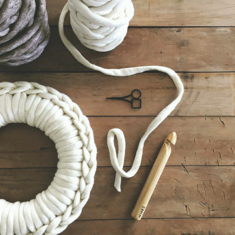 Auckland Art Gallery X Plump & Co Extreme crochet workshop Auckland, come along and learn how to extreme crochet with guest teacher Pony McTate using Plump & Co chunky giant wool merino yarn and huge giant crochet hook and knitting needles! Touring worldwide and ship free to New Zealand and Australia.