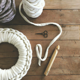 Learn to extreme crochet with guest teacher Pony Mctate using giant merino wool yarn and XXL crochet hooks from Plump & Co. Plump & Co workshops available nationwide in New Zealand, Australia, USA and more. Our yarns and needles and giant crochet hooks are made in New Zealand. 