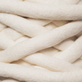 Plump & Co's giant yarn in white 1 ply. Use our plumptious XXL New Zealand merino wool with our giant knitting needles or extreme crochet hooks to make your own chunky knit blanket or throw. Individual bumps and extreme knitting kits available. Worldwide shipping, free shipping to New Zealand and Australia! 